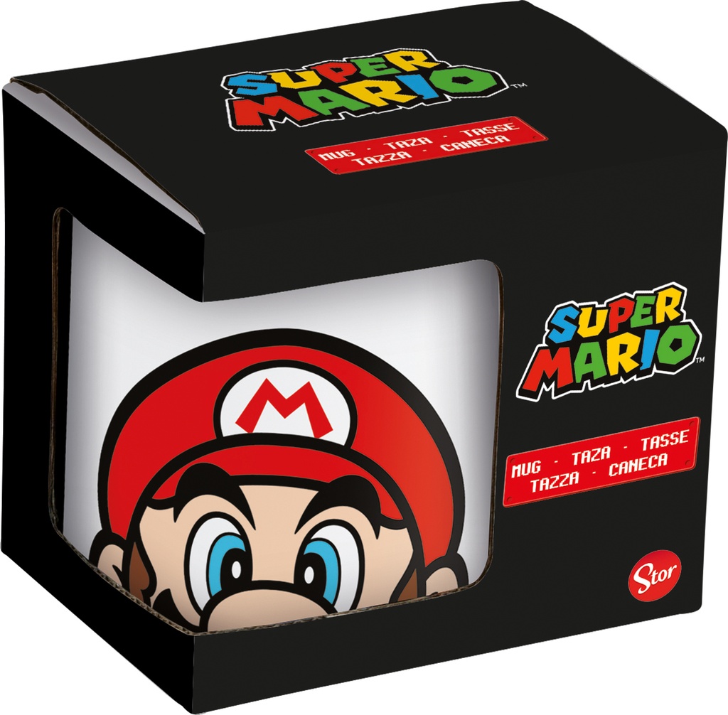 St Taza Ceramica 325 Ml En Caja Regalo  Super Mario Young Adult