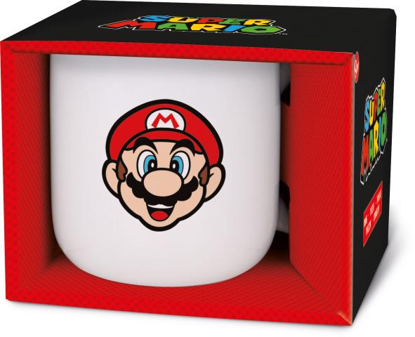 St Taza Ceramica Desayuno 400 Ml En  Caja Regalo Super Mario Young Adult