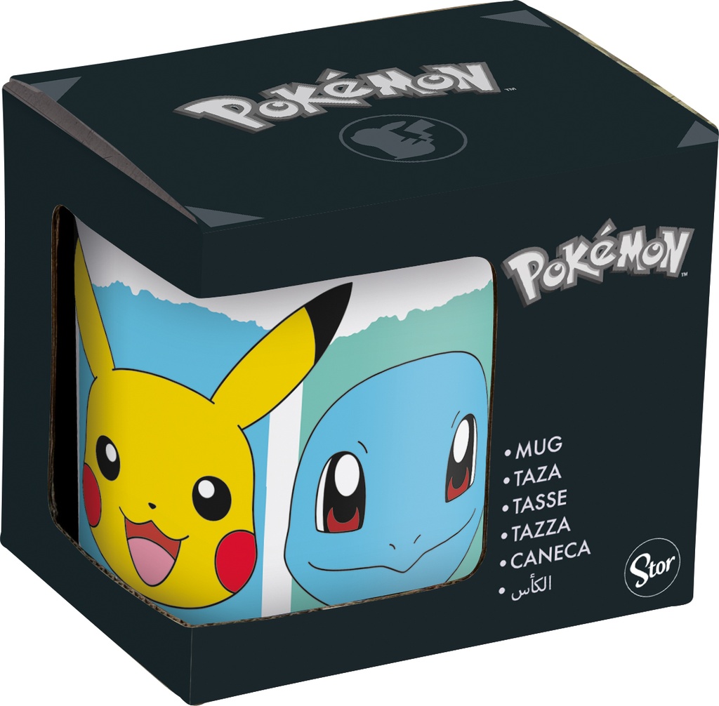 St Taza Ceramica 325 Ml En Caja Regalo  Pokemon Face Partners Young Adult