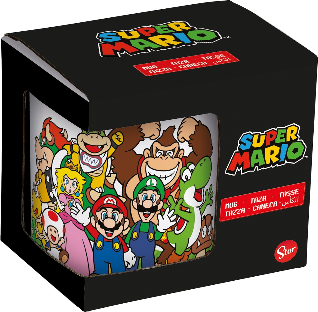 St Taza Ceramica 325 Ml En Caja Regalo  Super Mario Group Young Adult