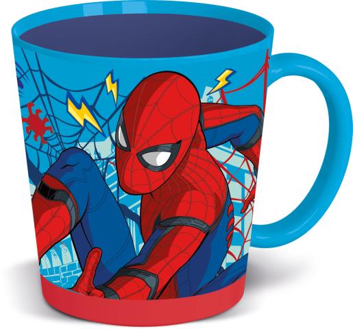 STOR TAZA ANTIVUELCO PP 410 ML SPIDERMAN