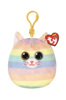 SQUISH CLIP HEATHER CAT 9CM