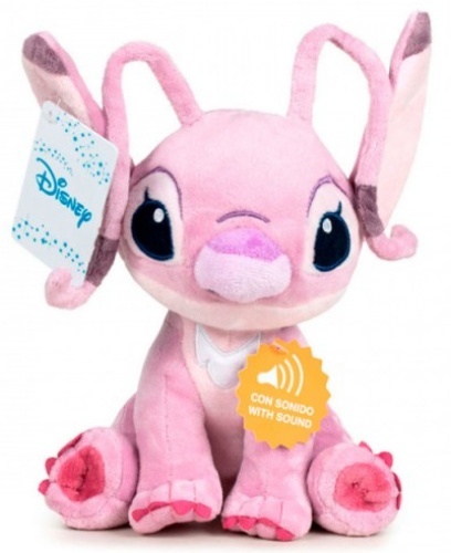 PELUCHE ANGEL CON SONIDO 30 CM