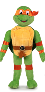 MIKE TORTUGA NINJA NARANJA 22 CM