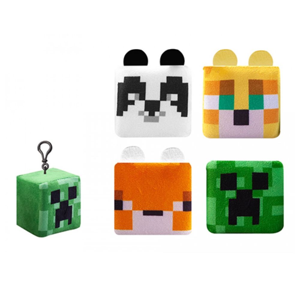 LLAVERO MINECRAFT 8CM CUBO CLIP-ON SERIE 2