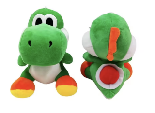 PELUCHE YOSHI VERDE, LLAVERO 10 CM