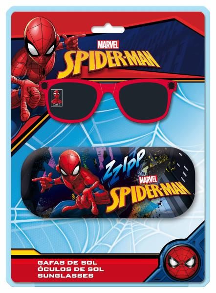 Gafas de sol+funda metálica en blister Spiderman