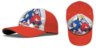 GORRA SONIC ROJA T.54 CM. POLIESTER