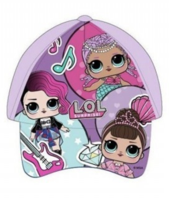 GORRA LOL DIAMANTE ROSA CLARO