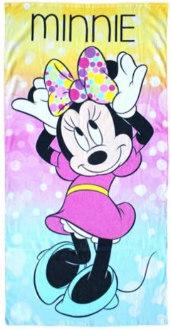 TOALLA PLAYA MINNIE PASTEL