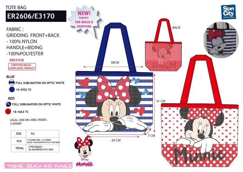 SHOPPING BAG MINNIE