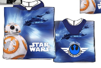 PONCHO MICROFIBRAS STAR WARS AZUL SUN CITY