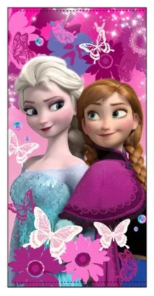 TOALLA FROZEN ELSA ANA Y ELSA VIOLETA SUN CITY