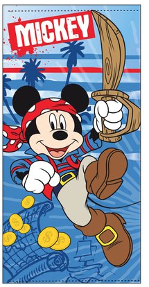 TOALLA MICKEY PIRATA AZUL SUN CITY