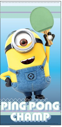 TOALLA MINIONS UN MINION VERDE SUN CITY