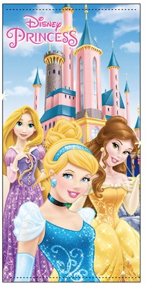 TOALLA PRINCESAS ROSA SUN CITY