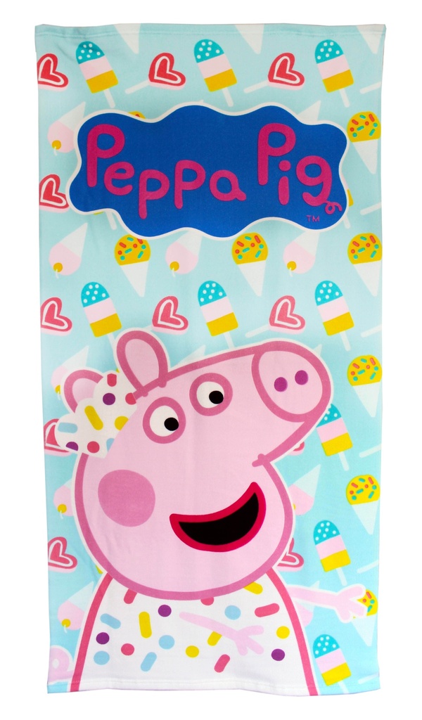 TOALLA PLAYA MICROFIBRA PEPPA PIG-