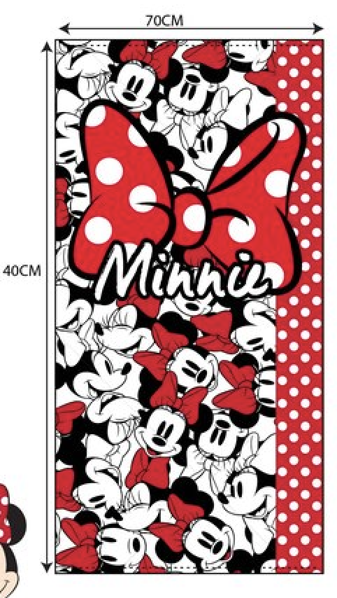 TOALLA MICROFIBRA MINNIE CARAS