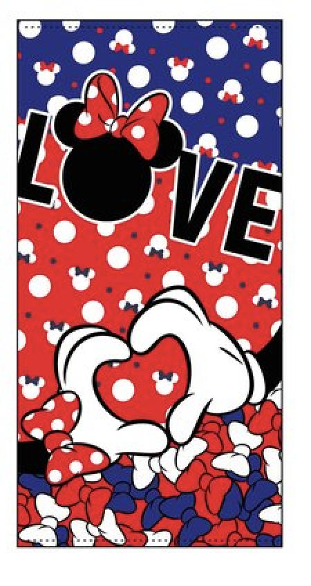 TOALLA  MICROFIBRA MINNIE LOVE