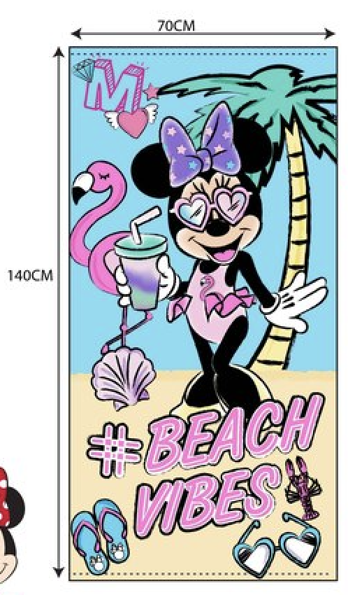 TOALLA  MICROFIBRA MINNIE  BEACH