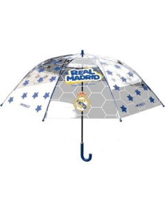 PARAGUAS R.MADRID MANUL INFT. 48 CM TRANSP