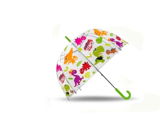 PARAGUAS TRANSPARENTE CAMPANA 46CM CRAZY DINO