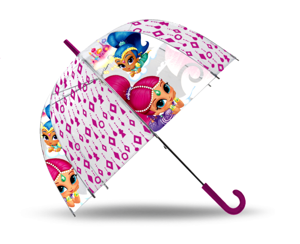 PARAGUAS TRANSP. CAMPANA 19" M. SHIMMER AND SHINE