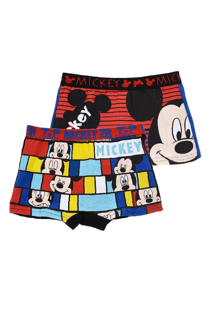 2 BOXERS MICKEY 4/5RAYA ROJA