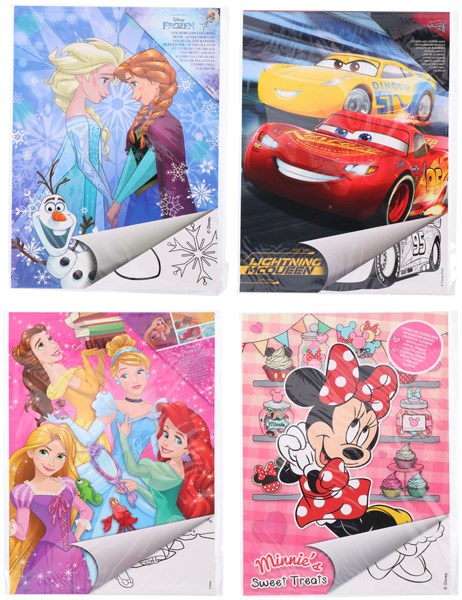 Colorear 21x29,7cm bookA4 6ass Disney 17Sheets PA