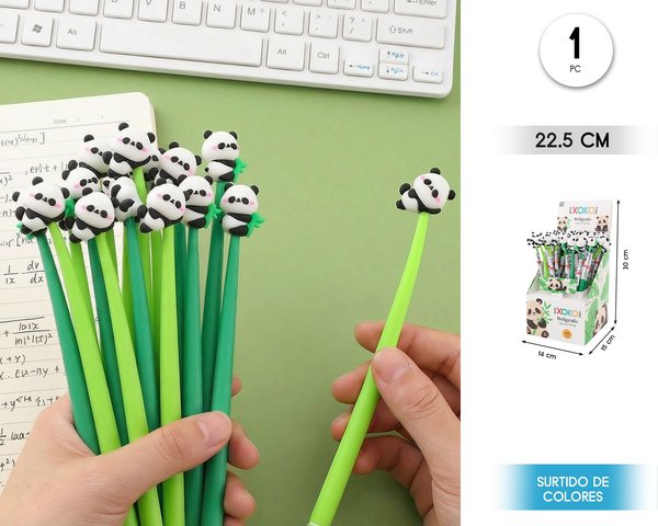 BOLIGRAFO FLEXIBLE DE SILICONA PANDA SURT