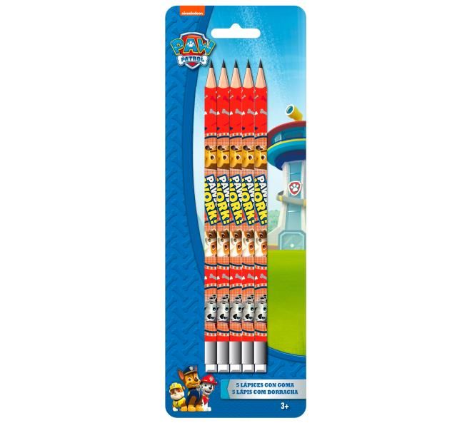BLISTER 5 LAPICES PAW PATROL