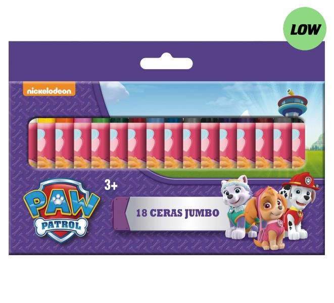CERA PLASTIDECOR JUMBO 18PZS. PAW PATROL CHICA