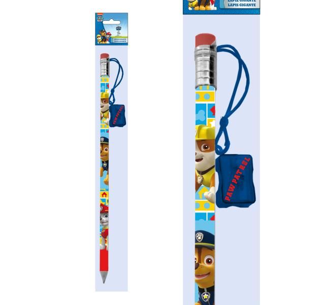 Lapiz gigante con sacapunta Paw Patrol