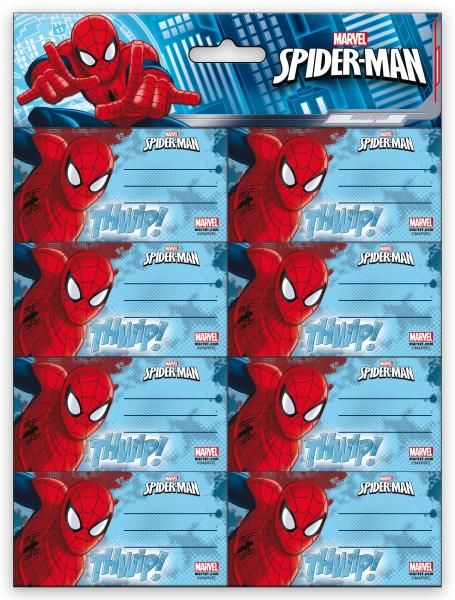 PEGATINAS 16UND. SPIDERMAN