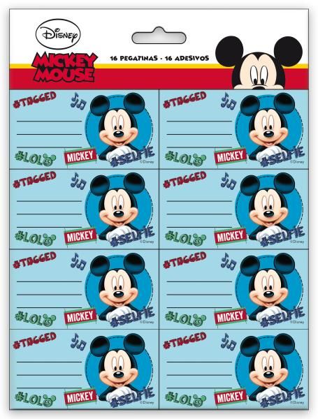 Pegatinas 16 uds mickey