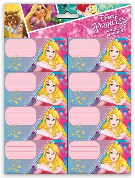 Pegatinas 16 uds princesas