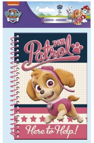 Libreta A5 espiral lateral 3D Paw Girl