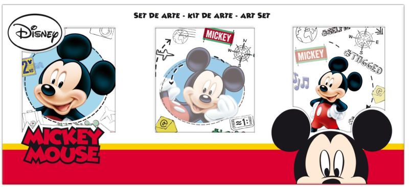 Set coloreable témperas 46x20,5x2,3 cms Mickey