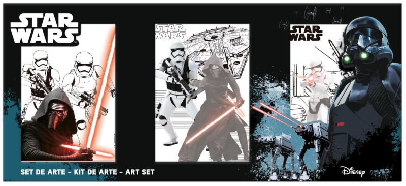 Set coloreable témperas 46x20,5x2,3 cms Star Wars1
