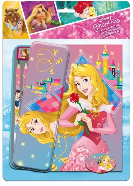Set papelería + coloreable Princesas