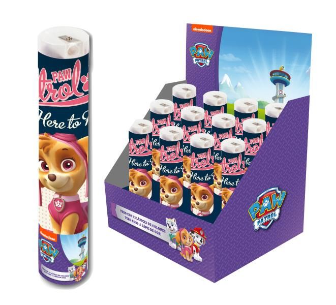 Set papelería 13pzs. Tubo en expositor Paw Girl