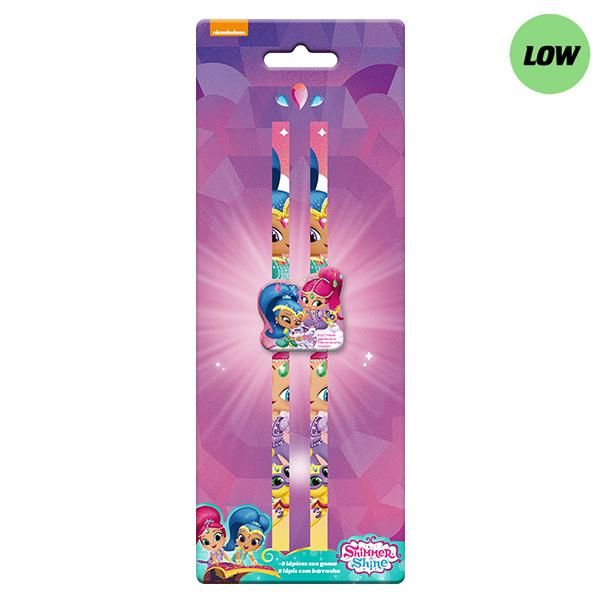 Lápices con goma 2 pzs. Shimmer & Shine