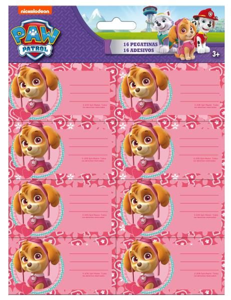 Pegatinas 16 uds. Paw Patrol Chica