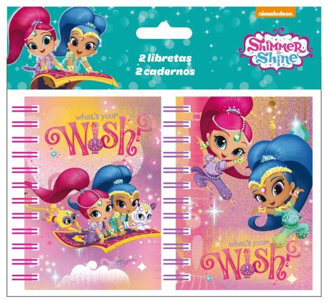Libreta A7 2 pzs. Shimmer & Shine