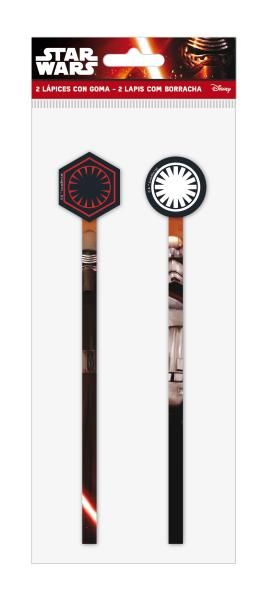 LAPICES CON GOMA 2PZS. STAR WARS_2
