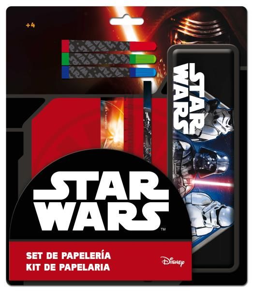 SET PAPELERIA CON ESTUCHE METALICO STAR WARS_1