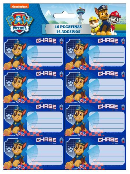 Pegatinas 16 uds. Paw Patrol