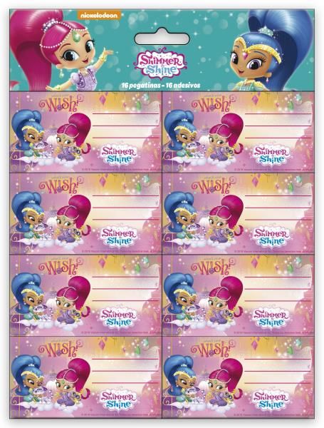 Pegatinas 16 uds. Shimmer & Shine