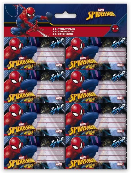 Pegatinas 16 uds. Spiderman