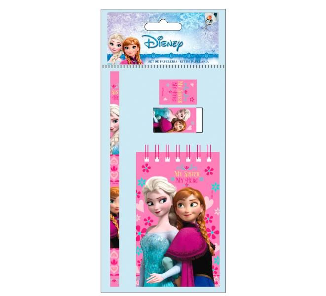 BLISTER LIBRETA + 3 PZAS FROZEN